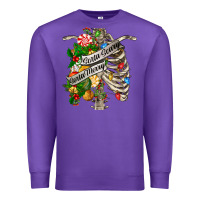 Purple sorta merry sorta scary chest Premium Sweatshirt - FaDigitalArtStudio