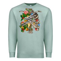 Seafoam sorta merry sorta scary chest Premium Sweatshirt - FaDigitalArtStudio