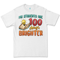 White my students 100 days brighter Premium Tee - MaliasSmallBusiness