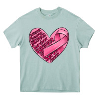 Arona heart breast cancer Heavy Core Tee - MaliasSmallBusiness