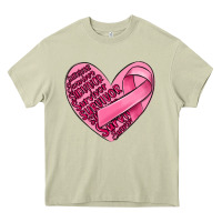 Mossy heart breast cancer Heavy Core Tee - MaliasSmallBusiness