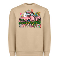 Happy Easter Day Truck Heavyweight Sweatshirt | Teevron