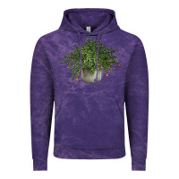 Cloud Purple Dwarf Pomegranate Tree Illustrations Vintage Hoodie - LillyAllenDesigns