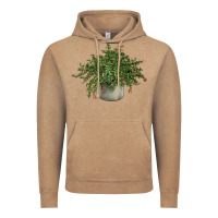 Vintage Coffee Dwarf Pomegranate Tree Illustrations Vintage Hoodie - LillyAllenDesigns