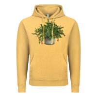 Vintage Mustard Dwarf Pomegranate Tree Illustrations Vintage Hoodie - LillyAllenDesigns