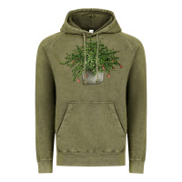 Dwarf Pomegranate Tree Illustrations Vintage Hoodie | Teevron