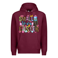 Burgundy Easter Day Small town Easter Premium Hoodie - OliviaCreatesArt
