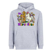 Heather Grey my first mardi gras unicorn Heavyweight Hoodie - FaDigitalArtStudio