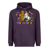 Plum my first mardi gras unicorn Heavyweight Hoodie - FaDigitalArtStudio