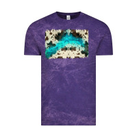 Cloud Purple turquoise, cowhide backgraund Vintage Tee - JahusDesignShop
