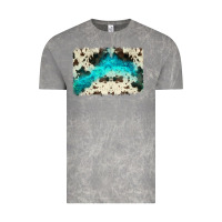 Cloud Rock turquoise, cowhide backgraund Vintage Tee - JahusDesignShop