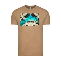 Vintage Coffee turquoise, cowhide backgraund Vintage Tee - JahusDesignShop