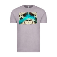 Vintage Zinc turquoise, cowhide backgraund Vintage Tee - JahusDesignShop