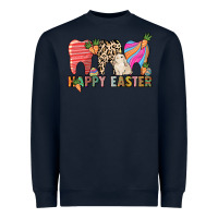 Navy Happy Easter Dental Heavyweight Sweatshirt - HowdyJamesFarm