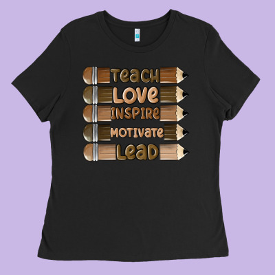 Teach Love Inspire Ladies Tee Designed By Maliassmallbusiness