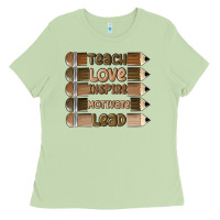 Matcha teach love inspire Ladies Tee - MaliasSmallBusiness