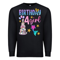 Black birthday girl 4 Premium Sweatshirt - BundleAndBundleShop