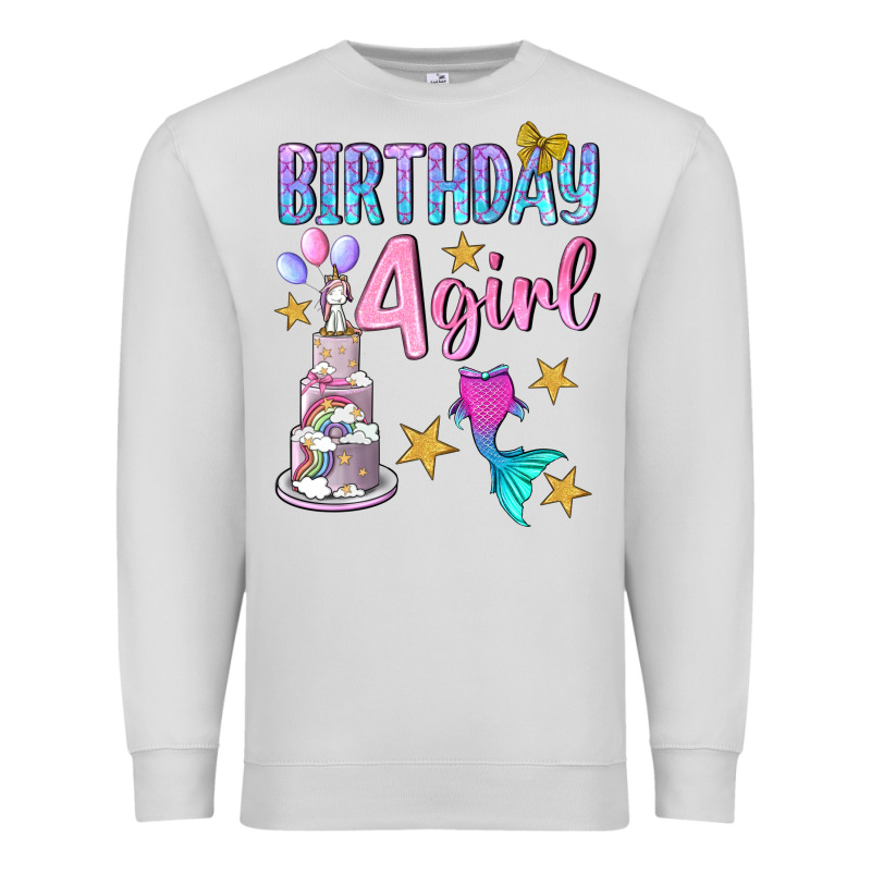 Birthday Girl 4 Premium Sweatshirt by BundleAndBundleShop | Teevron