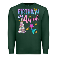 Sports Green birthday girl 4 Premium Sweatshirt - BundleAndBundleShop