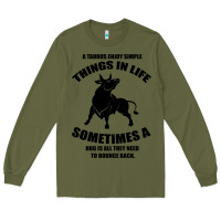 Army Green Taurus Horoscope Long Sleeve Tee - Bettercallsaul