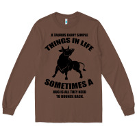Chestnut Taurus Horoscope Long Sleeve Tee - Bettercallsaul