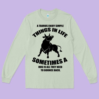 Taurus Horoscope Long Sleeve Tee Designed By Bettercallsaul