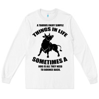 White Taurus Horoscope Long Sleeve Tee - Bettercallsaul