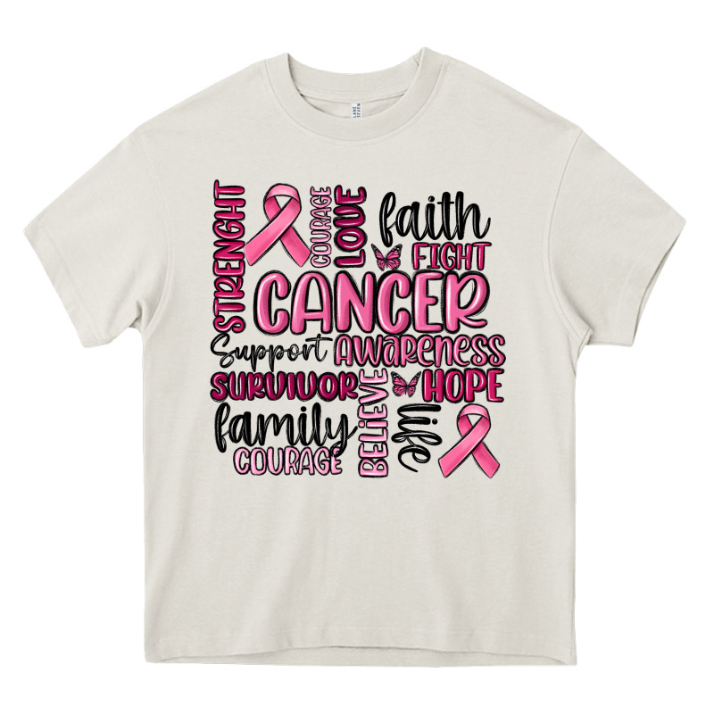 Cancer Awareness Heavy Core Tee by MaliasSmallBusiness | Teevron