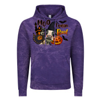 Cloud Purple Moo I Mean Boo Holstein Cow Vintage Hoodie - LillyAllenDesigns