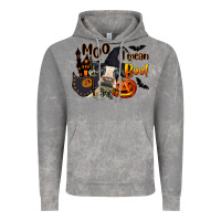 Moo I Mean Boo Holstein Cow Vintage Hoodie | Teevron