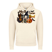 Vintage Artic Moo I Mean Boo Holstein Cow Vintage Hoodie - LillyAllenDesigns