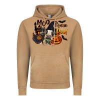 Vintage Camel Moo I Mean Boo Holstein Cow Vintage Hoodie - LillyAllenDesigns