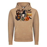 Vintage Coffee Moo I Mean Boo Holstein Cow Vintage Hoodie - LillyAllenDesigns