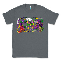 Charcoal Heather CNA Certified Nursing Assistant Mardi Gras Classic Tee - LillyAllenDesigns