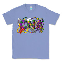 Colony Blue CNA Certified Nursing Assistant Mardi Gras Classic Tee - LillyAllenDesigns