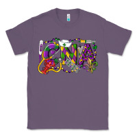 Lavender CNA Certified Nursing Assistant Mardi Gras Classic Tee - LillyAllenDesigns