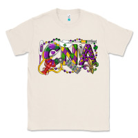 Natural CNA Certified Nursing Assistant Mardi Gras Classic Tee - LillyAllenDesigns