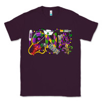 Plum CNA Certified Nursing Assistant Mardi Gras Classic Tee - LillyAllenDesigns