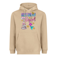 Mushroom Birthday Girl 9 Heavyweight Hoodie - BundleAndBundleShop
