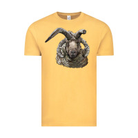 Vintage Mustard navajo churro sheep head Vintage Tee - LillyAllenDesigns