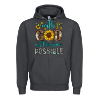 Smoke with god all things are possible Zipper Hoodie - OliviaCreatesArt