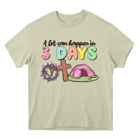 Mossy a lot can happen in 3 days Heavy Core Tee - MaliasSmallBusiness