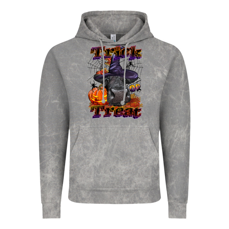 Trick Or Treat Black Angus Heifer Vintage Hoodie by LillyAllenDesigns | Teevron