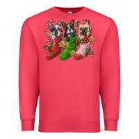 Cardinal french bulldog with christmas socks Premium Sweatshirt - FaDigitalArtStudio