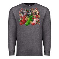 French Bulldog With Christmas Socks Premium Sweatshirt | Teevron