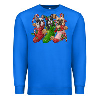 True Royal french bulldog with christmas socks Premium Sweatshirt - FaDigitalArtStudio