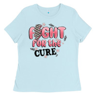 Baby Blue fight for the cure Ladies Tee - MaliasSmallBusiness