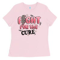 Bubblegum Pink fight for the cure Ladies Tee - MaliasSmallBusiness