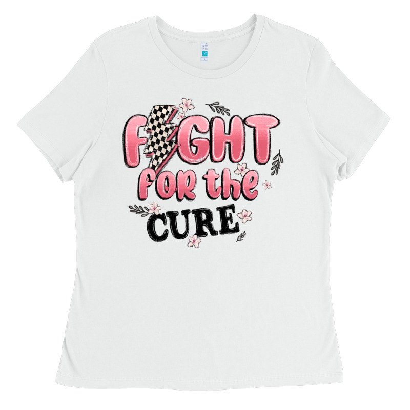 Fight For The Cure Ladies Tee by MaliasSmallBusiness | Teevron