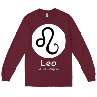 Burgundy Leo Horoscope Long Sleeve Tee - Bettercallsaul